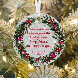 fröhliche Weihnachtssnowflakes Ornament Aus Metall