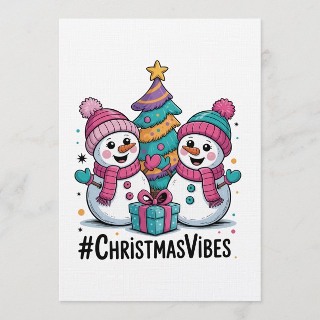 Fröhliche Weihnachtsstimmung Einladung (Vorderseite)
