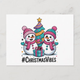 Fröhliche Weihnachtsstimmung Feiertagspostkarte