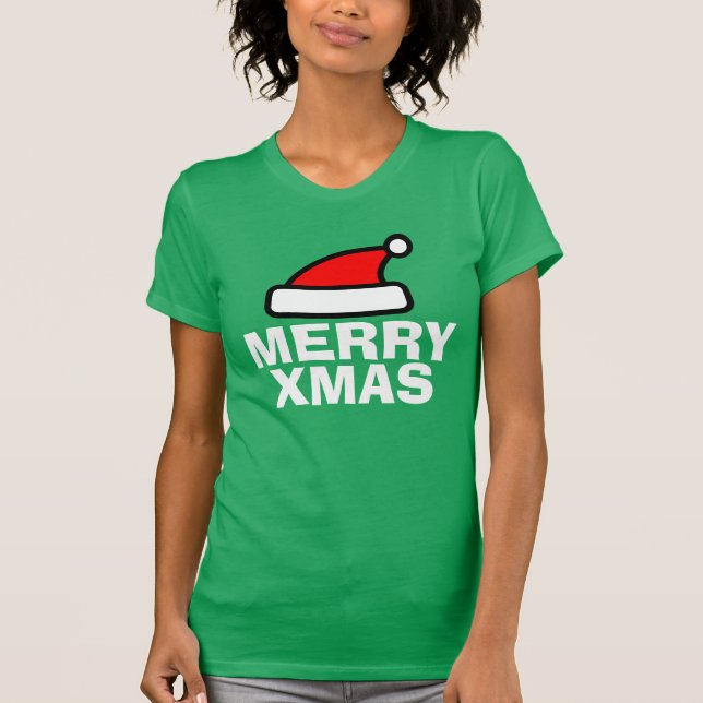 Fröhliche Weihnachtst-shirts mit T-Shirt (Vorderseite)