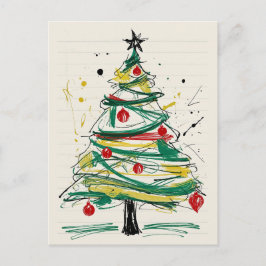 Fröhliche Weihnachtswünsche erfüllt mit Freude und Feiertagspostkarte