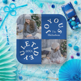Fröhliche Weihnachtszeit 2 Foto Pappteller
