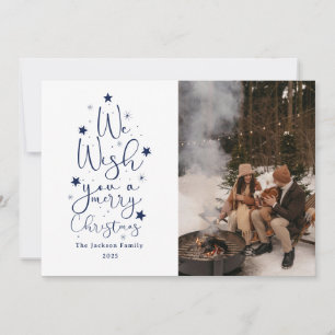 Fröhliche Weihnachtszeit Familienfoto Urlaub Feiertagskarte