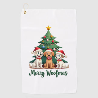 Fröhliche Woofmas (2) Golfhandtuch