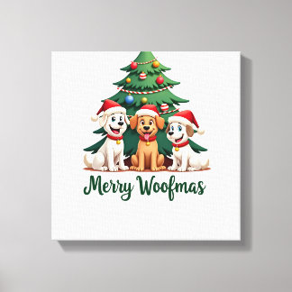Fröhliche Woofmas (2) Leinwanddruck