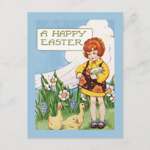 "Fröhlichen Ostern" Vintag Feiertagspostkarte