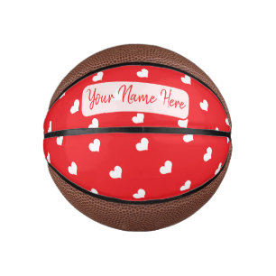 Fröhlichen Valentinstag Hearts Modernes Liebesmust Mini Basketball