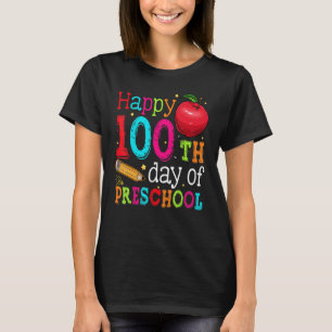 Fröhlicher 100. Schultag  100 Tage im Kindergarten T-Shirt
