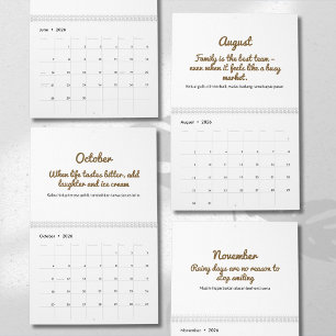 Fröhlicher 2026-Zitat-Kalender Kalender