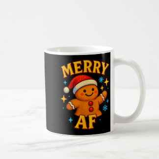 Fröhlicher Af Lebkuchenmann Weihnachten Santa Hut  Kaffeetasse