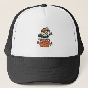 Fröhlicher Baseball Ween Vintage Halloween Basebal Truckerkappe