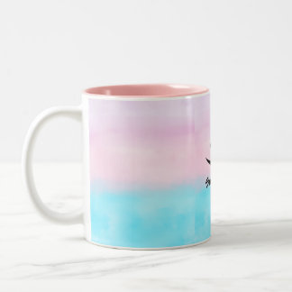 Fröhlicher Becher für positive Alltagsvibes Zweifarbige Tasse