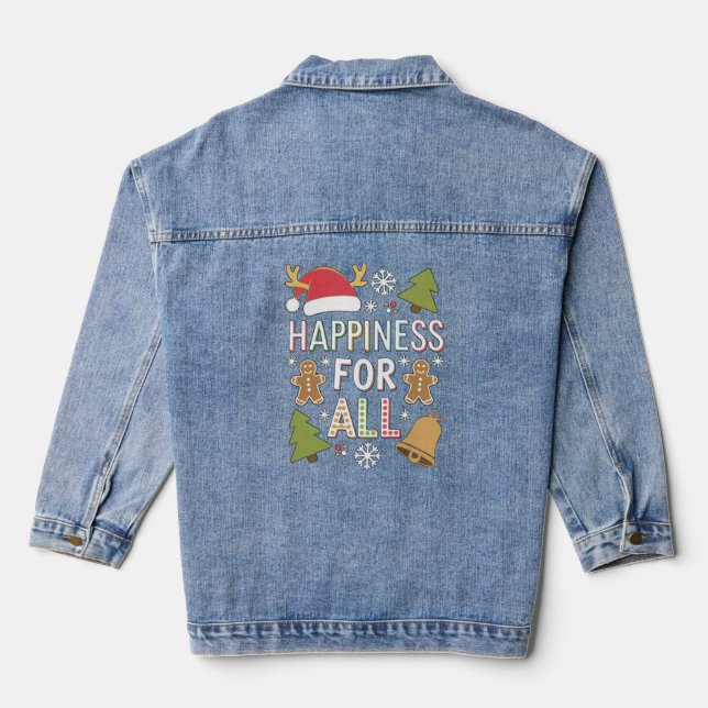 Fröhlicher Beifall Jeansjacke (Rückseite)