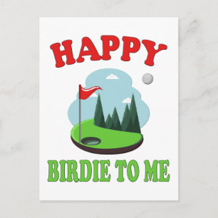 Fröhlicher Birdie für mich - Lustiger Golf für den Postkarte