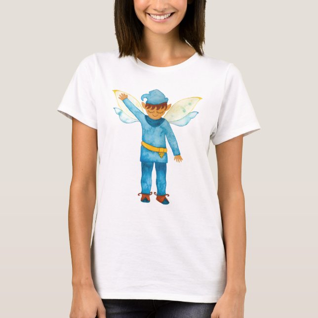 Fröhlicher Blue-Elf-T - Shirt (Vorderseite)