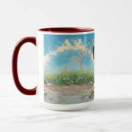 Fröhlicher Boston Terrier Liebe-Kaffee Tasse