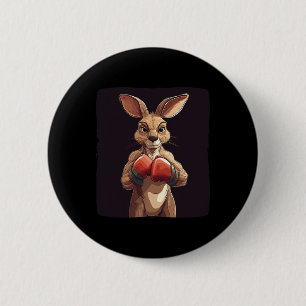 Fröhlicher Boxer Kangaroo für einen Lighthearted P Button