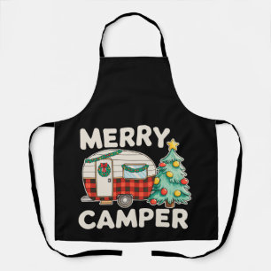 Fröhlicher Camper Vintage-Weihnachtsbaumschmuck Xm Schürze