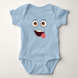 Fröhlicher Cartoon Baby Jersey Bodysuit Strampler