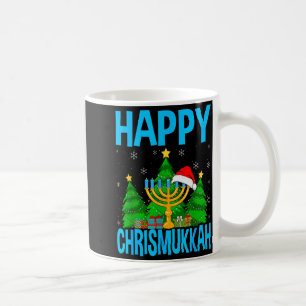 Fröhlicher Chrismukkah Weihnachtsmann Hut Weihnach Kaffeetasse