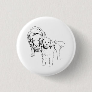 Fröhlicher Club, kühner Stil Button