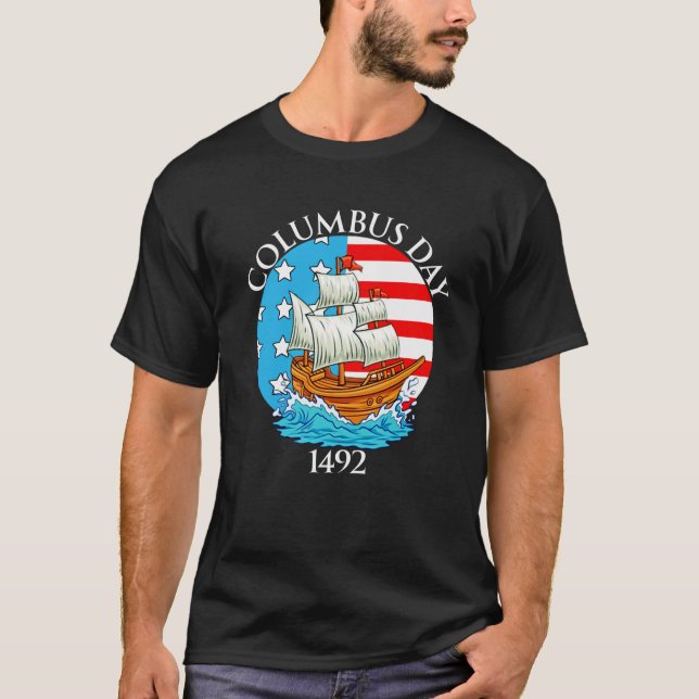 fröhlicher Columbus-Tag T-Shirt (Vorderseite)