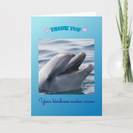Fröhlicher Delfin Ozean  Dankeskarte