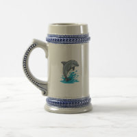Fröhlicher Delfin Sprung - Tasse