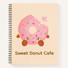 Fröhlicher Donut mit Streuseln Notizbuch