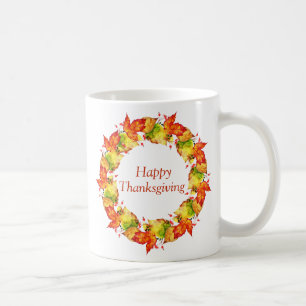 Fröhlicher Erntedank-Kranz Kaffeetasse