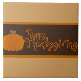 Fröhlicher Erntedankfest Autumn Pumpkin Fliese