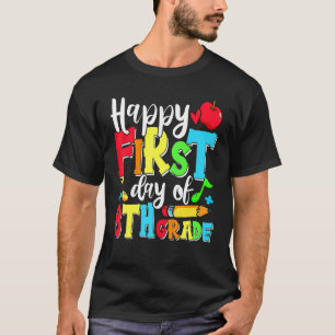 Fröhlicher erster Tag der 8. Klasse Süße Rückkehr T-Shirt