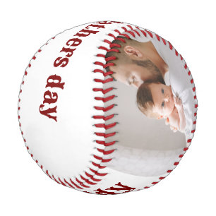 Fröhlicher erster Vatertag benutzerdefiniertes Fot Baseball