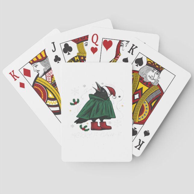 Fröhlicher F Caw F Lustiger Grafikstil Spielkarten (Rückseite)