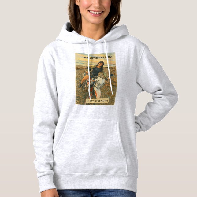 Fröhlicher Fahrradfahrer Hoodie (Vorderseite)