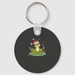 Fröhlicher Frosch-Jubel - Süßer Weihnachtsfrosch a Schlüsselanhänger