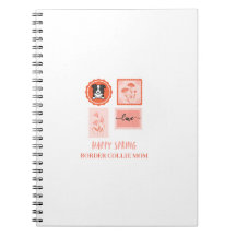 Fröhlicher Frühling Stempel Border Collie