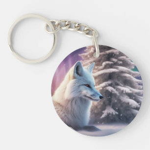 Fröhlicher Fuchs Schlüsselanhänger