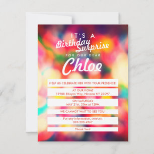 Fröhlicher Geburtstag in Sprinkles Einladung