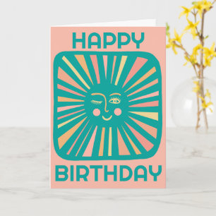 Fröhlicher Glanz Sonne ALLES GUTE ZUM GEBURTSTAG I Karte