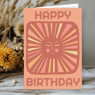 Fröhlicher Glanz Sonne ALLES GUTE ZUM GEBURTSTAG I Karte