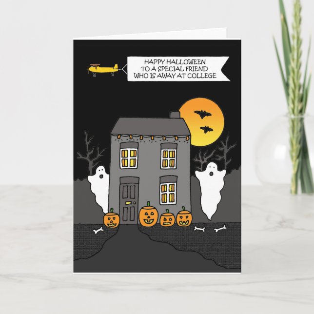 Fröhlicher Halloween-Freund in der Uni Karte (Vorderseite)