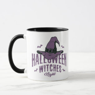 Fröhlicher Halloween Hexen Nacht Becher – Hexenhut Tasse