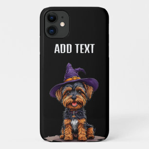Fröhlicher Halloween-Hund mit einem Hexenhut Case-Mate iPhone Hülle