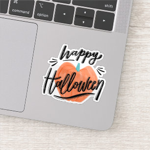 Fröhlicher Halloween-Kürbis-Aufkleber Aufkleber