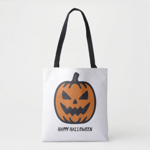 Fröhlicher Halloween-Kürbis-Tragetasche