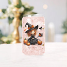 Fröhlicher Halloween-Kürbisse-Eis-Kaffee-Glas