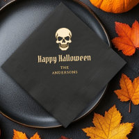 Fröhlicher Halloween-Schädel individuelle Name ode