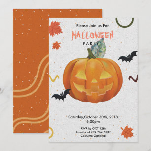 fröhlicher Halloween-Trick Einladung