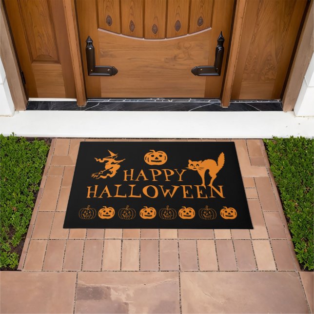 Fröhlicher Halloween-Trick oder ein leckeres Dekor Fußmatte (Außenbereich)